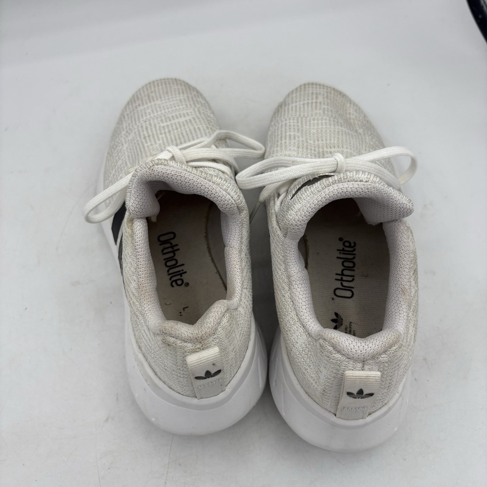 Adidas Shoes Boys Size 3 Swift Run 22 Kids Youth Grey White Sneakers - Picture 6 of 10